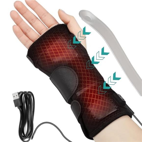 Wrist Thumb Brace Heating Pad, Heated Wrap, Heated Wrist Brace, (S) - Picture 1 of 6